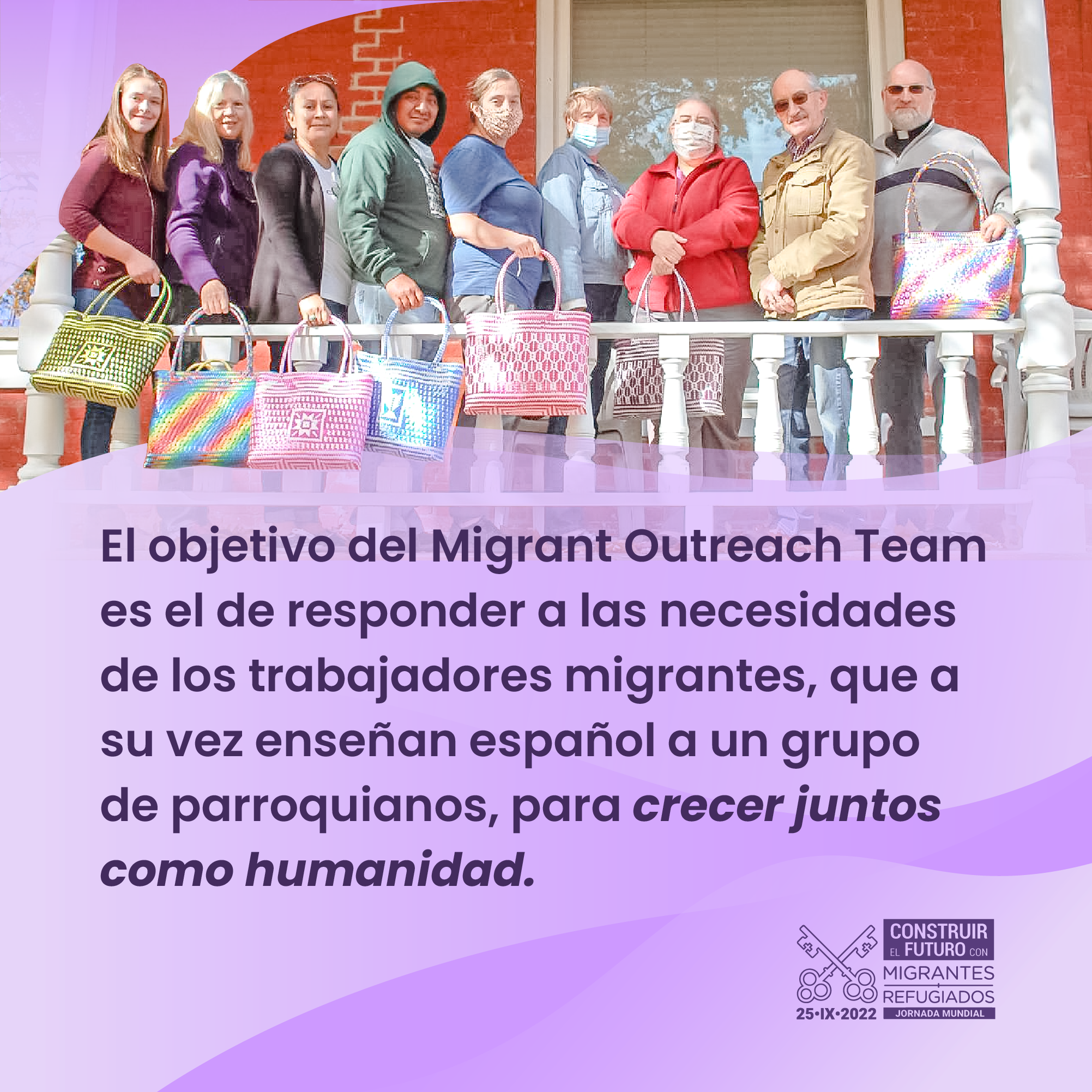 Jornada Mundial del Migrante y el Regugiado. Materiales tema 4: "Crecer juntos como humanidad". Buena práctica.